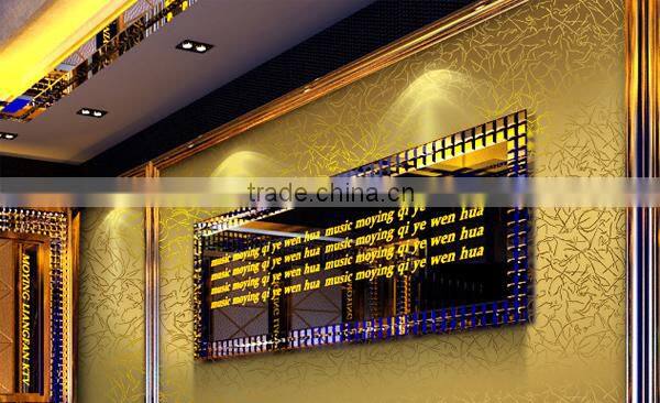 Classical gold foil wallpaper entertainment ktv hotel lobby ceiling wallpaper vinyl wallpaper