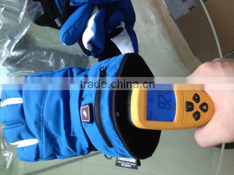 rechargeable li-ion polymer heated glove / motorbikle glove / ski glove /ice hockey gloves