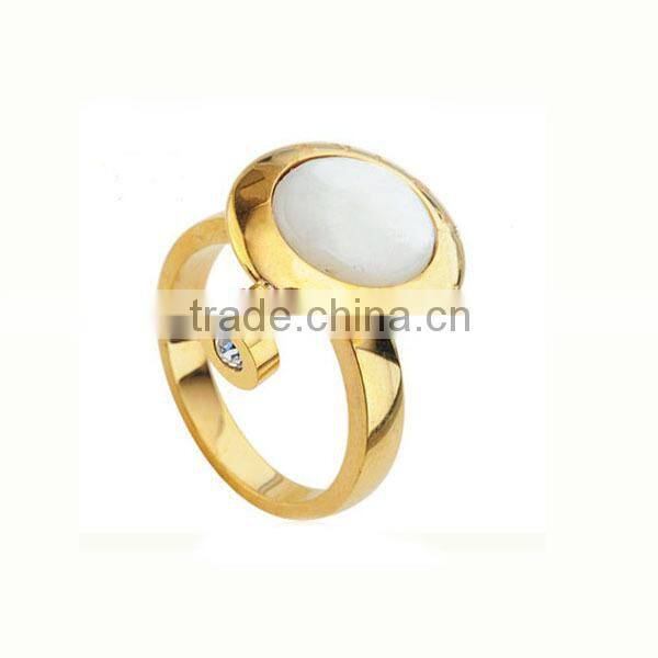 New design Fashion 316L stainless steel Heart shaped Ring LR9448