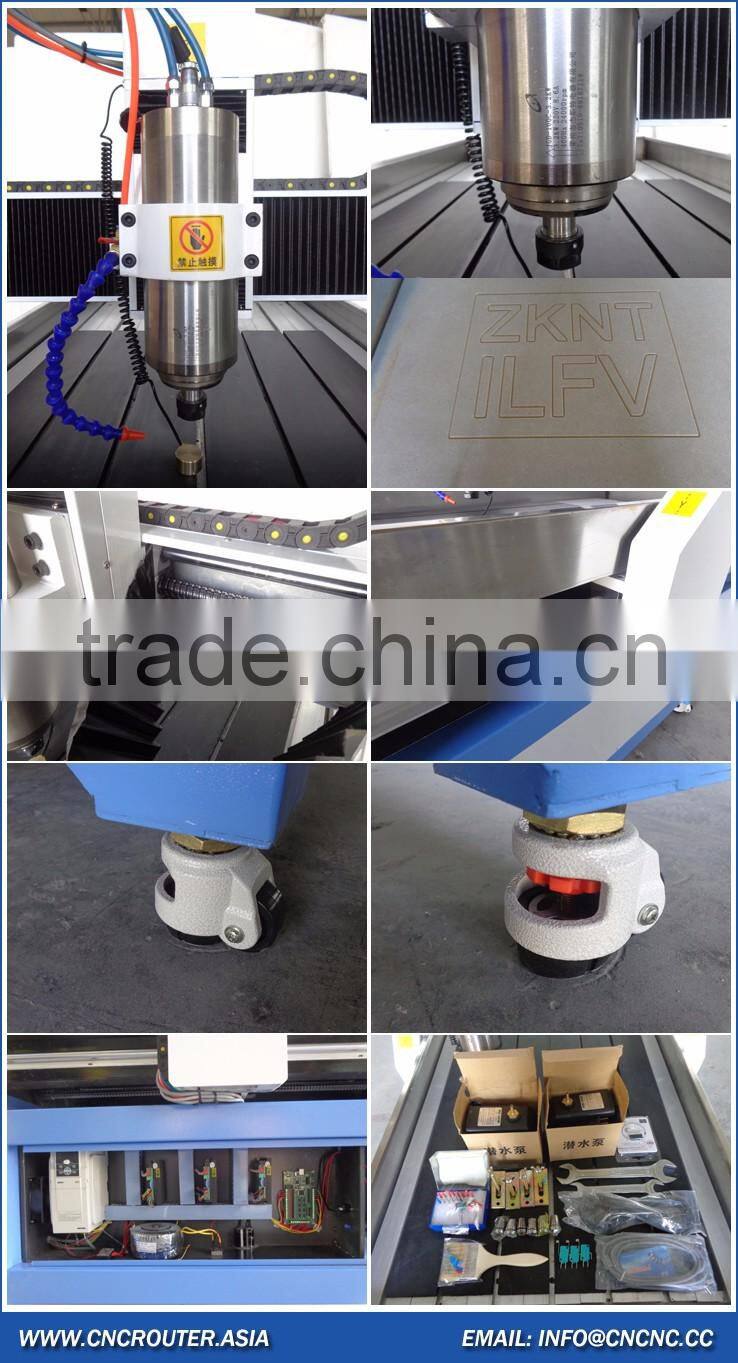 Small CNC Router Metal 6090 With Mach3 Control Stainless Steel Water Slot Auto Tool Calibration ZK6090-3200W OEM Optional