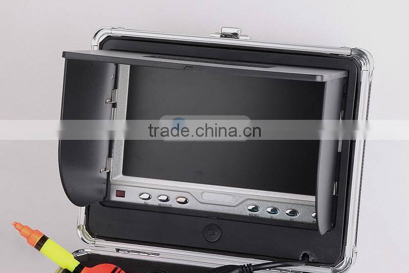 Fishing Line Camera 7" TFT LCD HD 800TVL 12Pcs Light Sun shade+30M Cable Underwater Camera For Fishing
