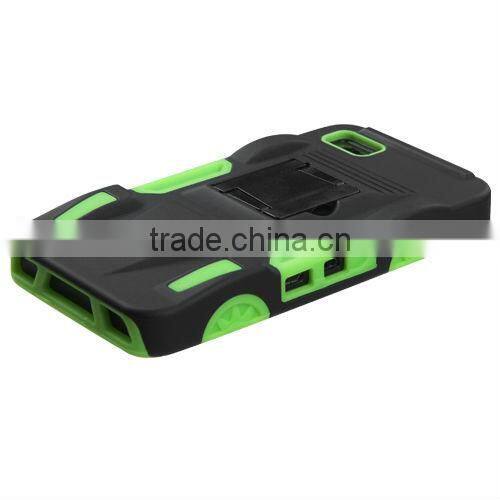 for blackberry z10 case cover hybrid armor stand black/green