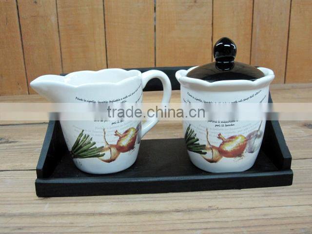 flower shape 3tier ceramic cake stand with metal stand