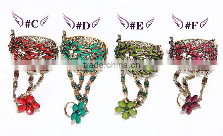 fashion accessory, belly dance bracelet with ring for wholesale T60