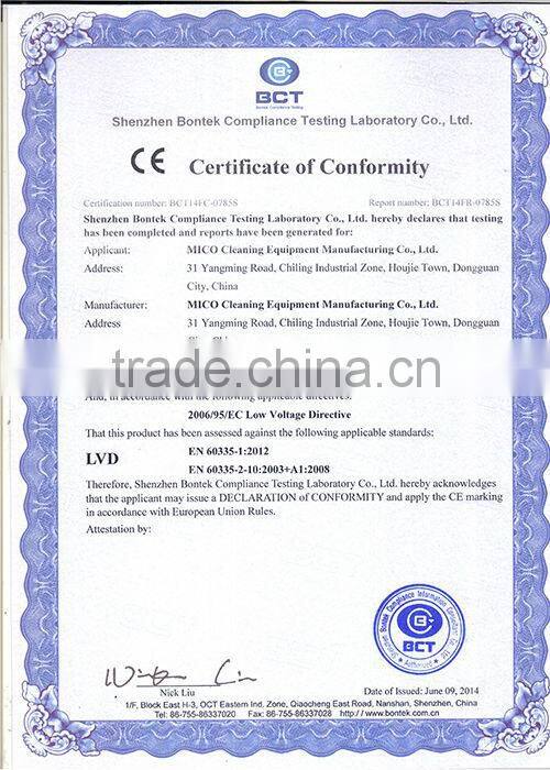 Commercial efficient floor tile cleaning machine
