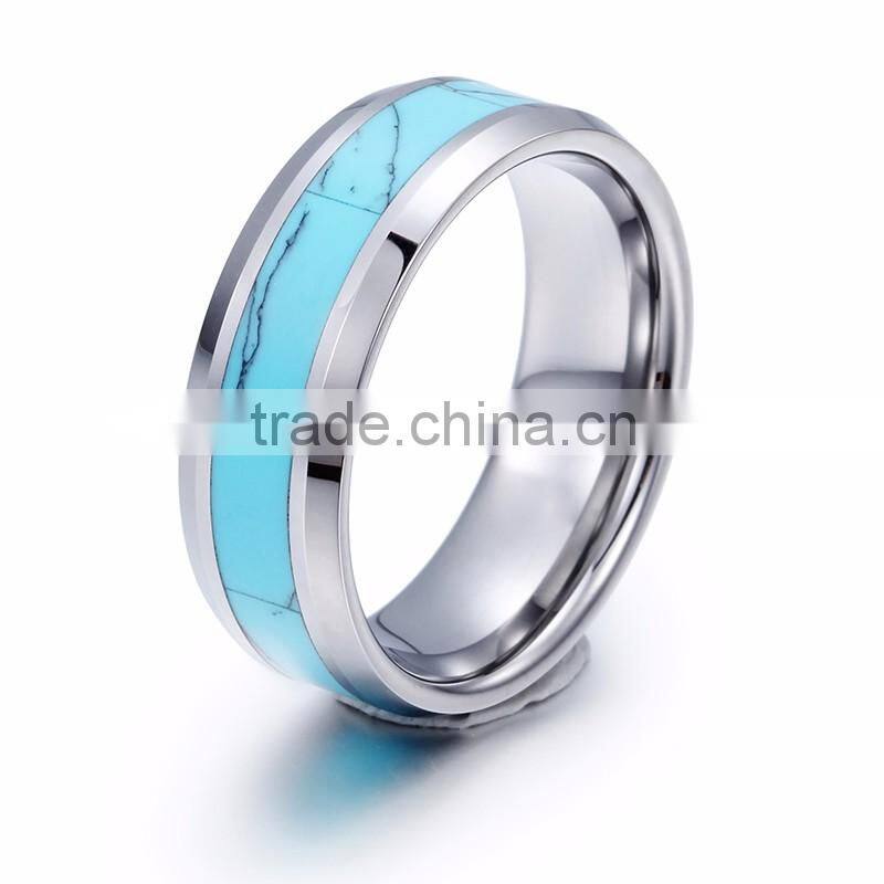 wedding engagement imitation diamond stainless steel ring 18k white gold plated stainless steel jewelry