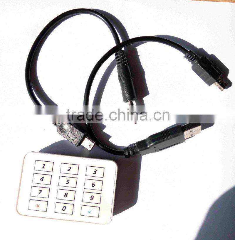 ISO7816 3 Tracks Bluetooth PIN Pad Mobile Mate Card Reader with free SDK--MP506-33