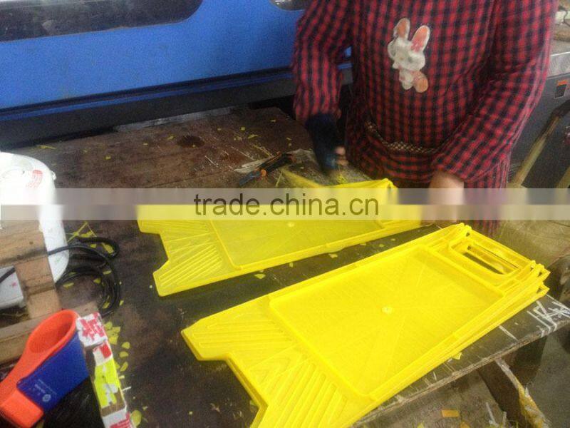 Yellow Plastic No Parking Warning Sign Board