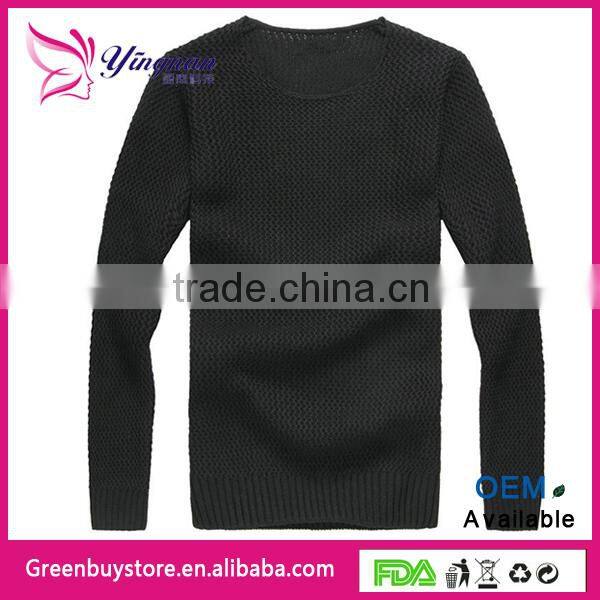 2014 Autumn pullover sweater male o-neck sweater long sleeve knitted
