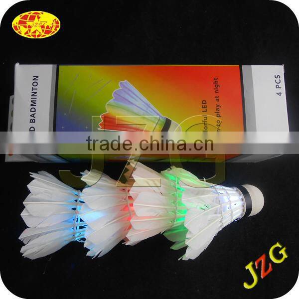 Badminton shuttlecock sale factory promotional led badminton shuttlecock 2015 popular led badminton sports equipment