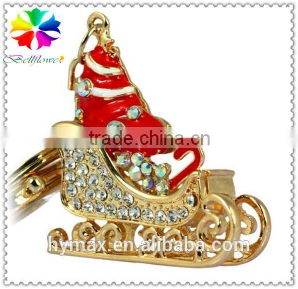 hot sales Christmas gift metal custom keychain