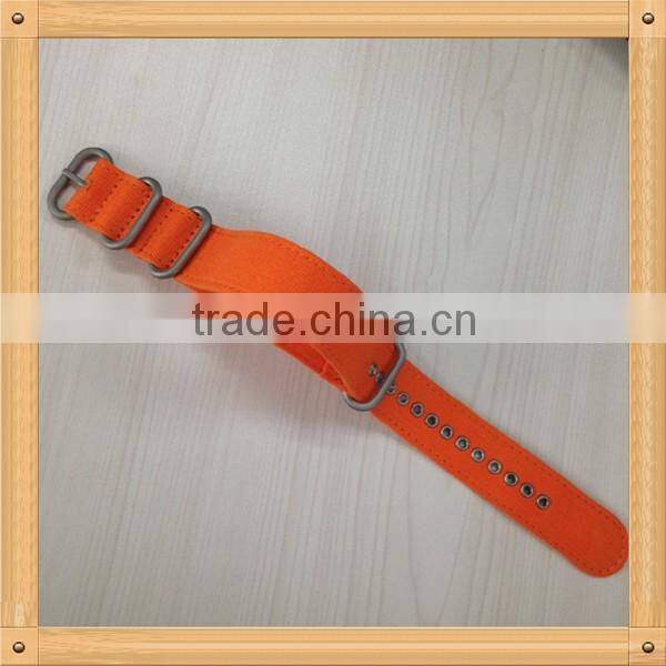 High quality zulu ring 1 piece canvas wrist watch strap