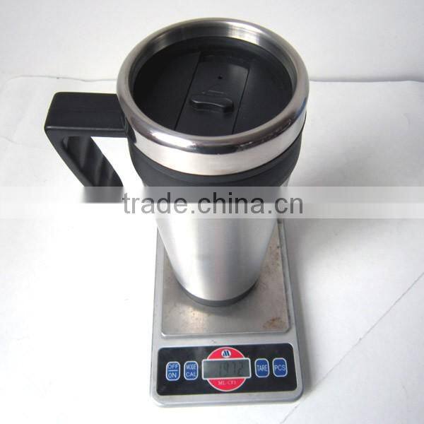 double wall stainless steel plastic tumbler with handle
