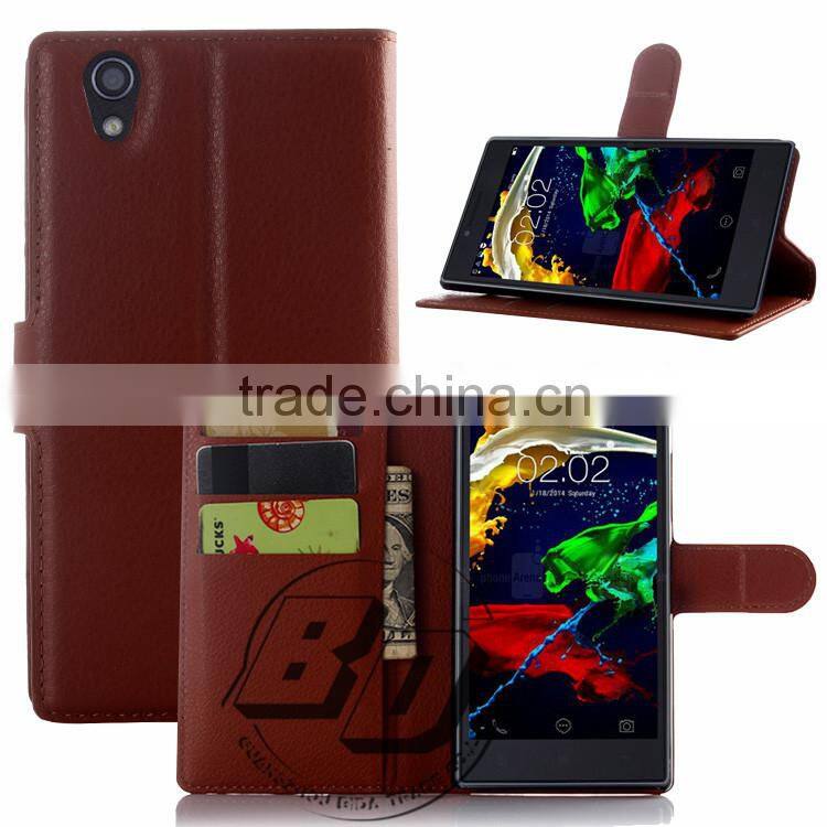 Ultra High Quality Flip PU Leather Wallet Magnetic Case with card holder For Lenovo P70 factory price