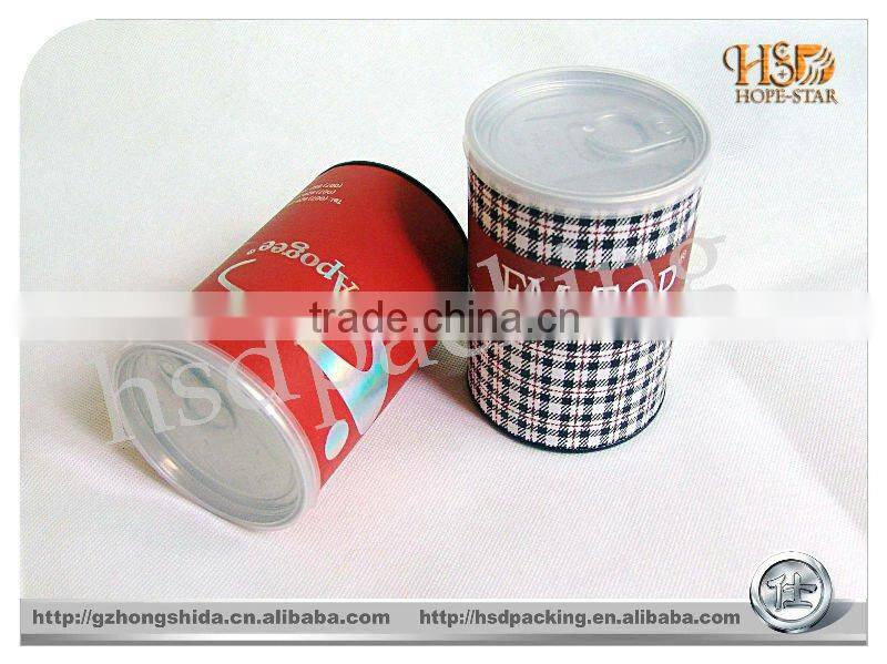 factory price pet food tin can&paper tube packaging with metal lids wholesale