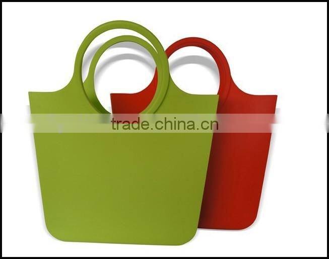 Fashion BPA free waterproof silicone beach woman handbag