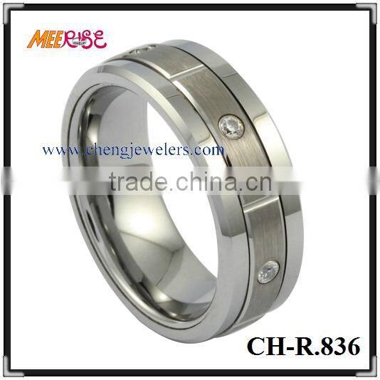 2015 Celtic Woven celtic knot Engraved Black Band for man dome ring/cheap celtic ring