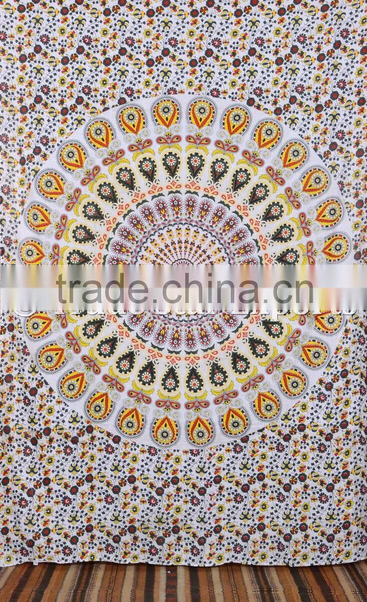 Ethnic Wall Hangings Indian Mandala Hippie Bohemian Wall Decoraiton Cotton Tapestry