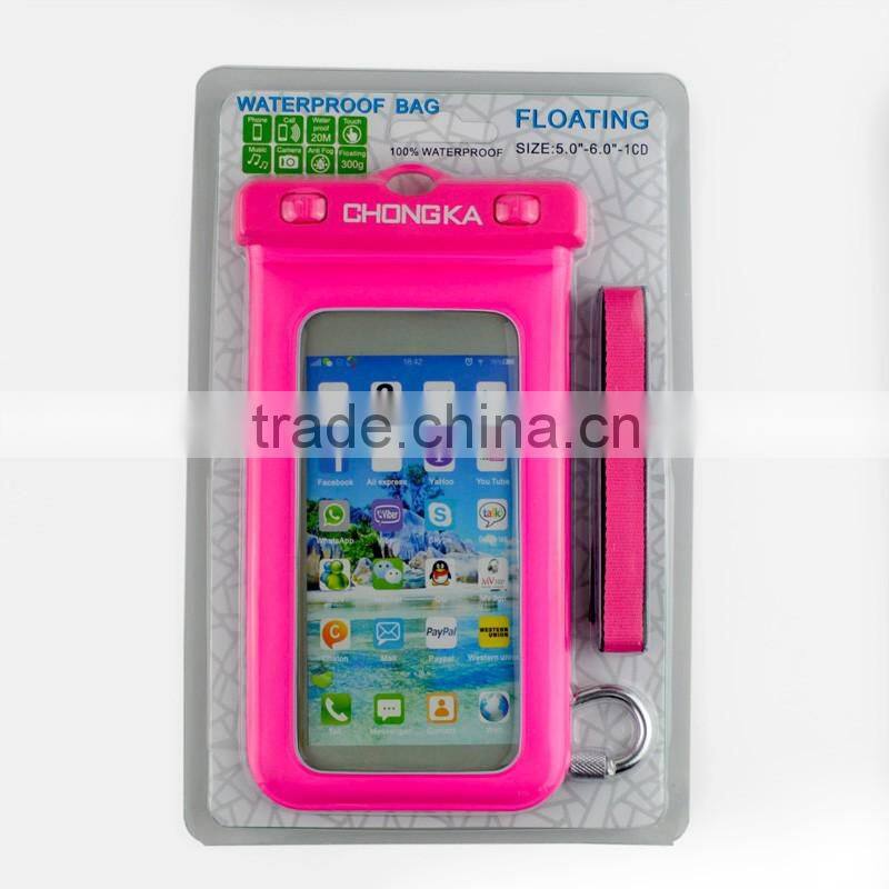 100% Waterproof Pouch Dry Bag Armband Case for Samsung Galaxy Note 4 3 +Bicycle Mount+Earphone