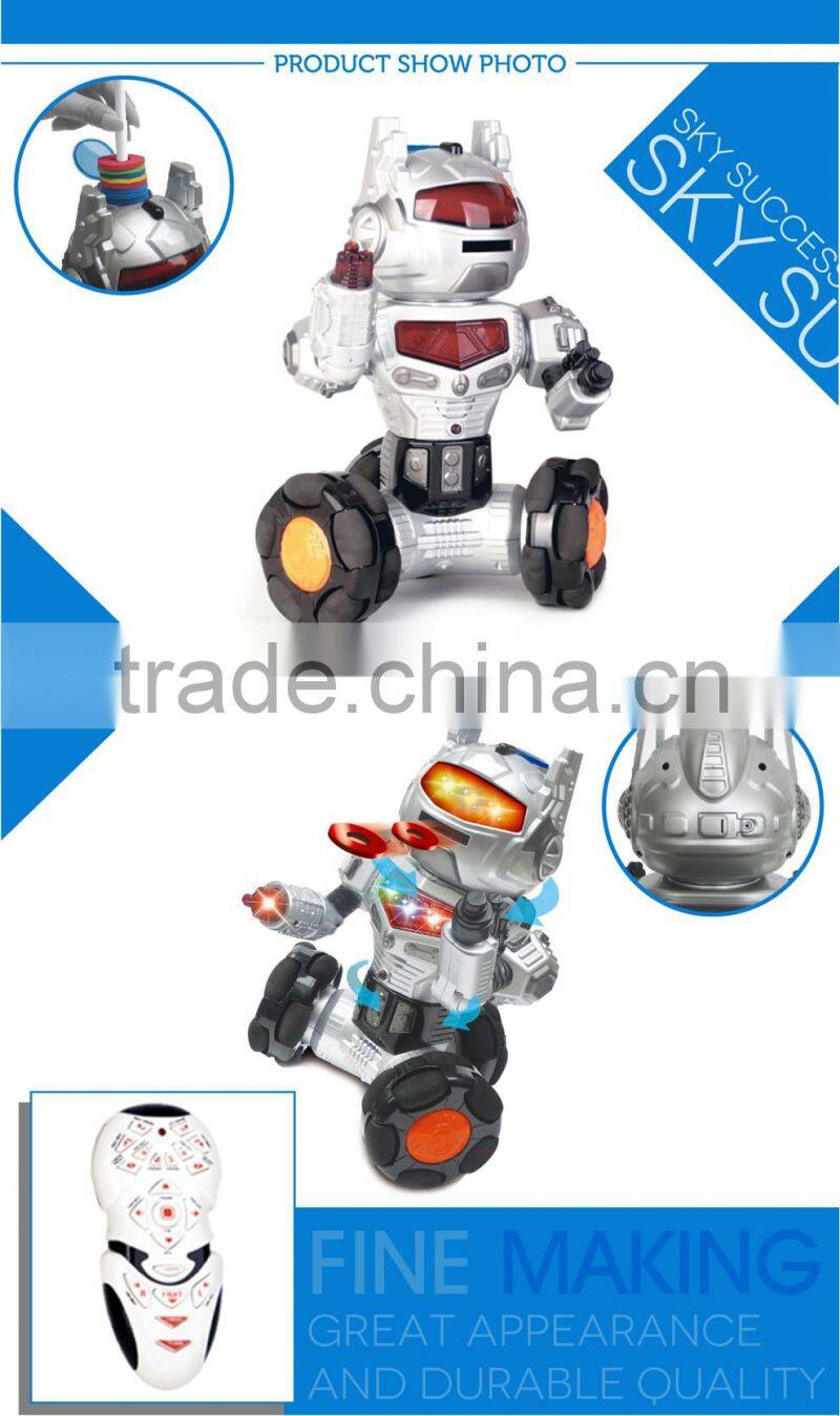 New quality best sold three wheel remote control wholesale toy robot
