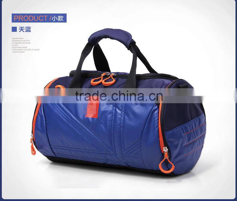 leather travel bag, pattern sports bag with shoes compartment