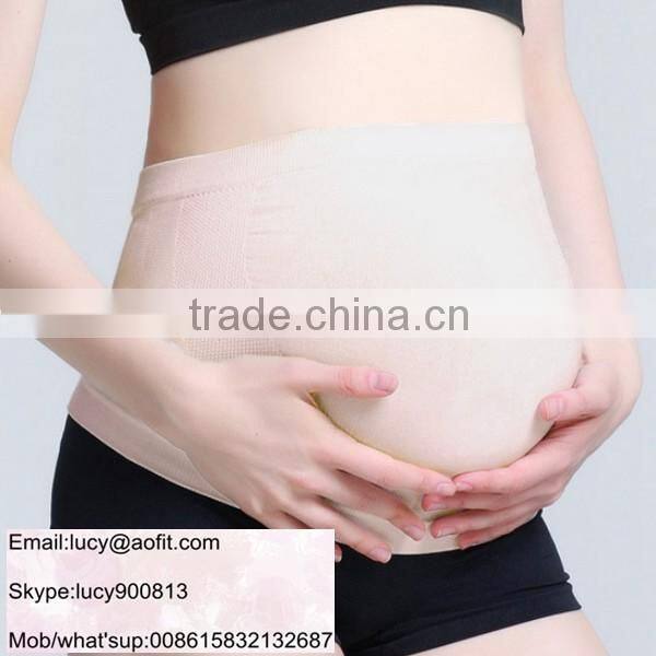 Maternity Support Belt - Double Support - Soft Cotton front -Seamless High Back