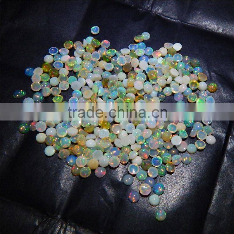 4mm NATURAL ETHIOPIAN OPAL NICE RAINBOW FIRE QUALITY LOT