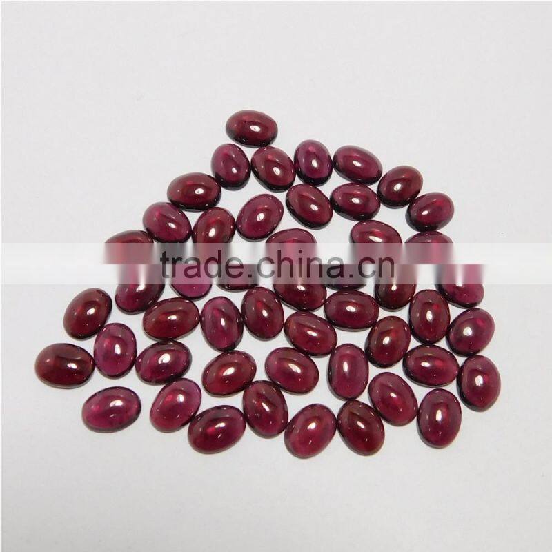 NATURAL GARNET CABOCHON GOOD COLOR & QUALITY 6X8 MM OVAL LOT
