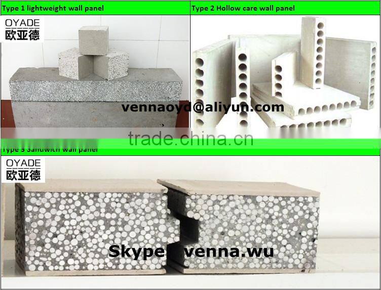 Shandong factory supplier automatic precast EPS concrete sandwich wall panel making machine production line for building industy