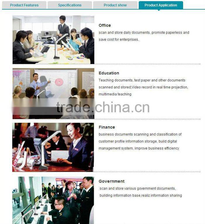 China manufacturer classroom equipment a5 scanner