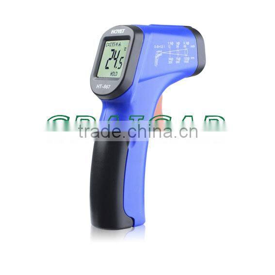 Infrared thermometer HT-867 (-50-500 centigrade) hand-held with LCD DISPLAY temperature meter laser thermometer