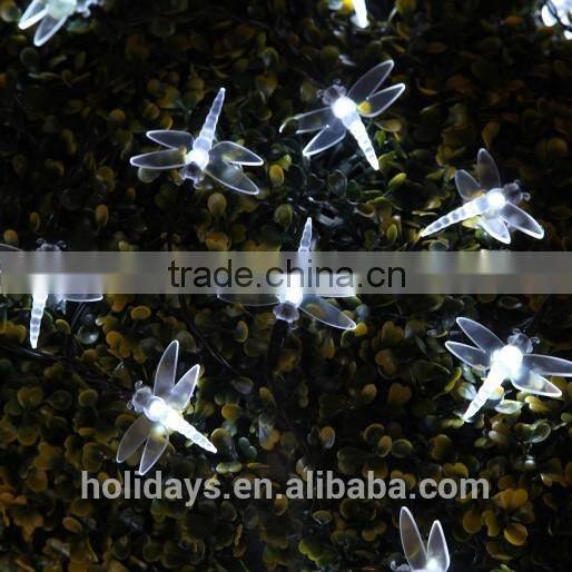5M 50 LED White Dragonfly Fairy Solar Garden Light