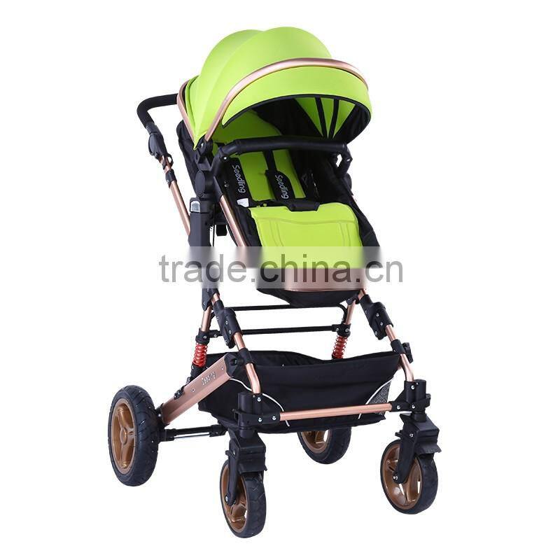 easy folding baby stroller pram 3 in 1 baby stroller with alluminum frame