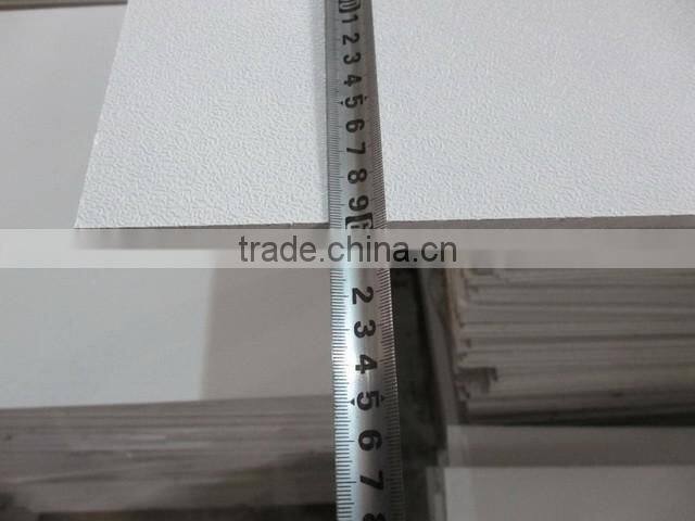 PVC vinyl faced gypsum ceiling tiles 600x600mm