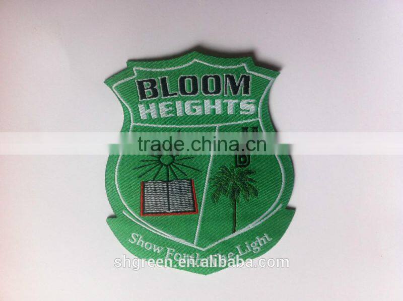 laser cut round taffeta woven labels for gloves
