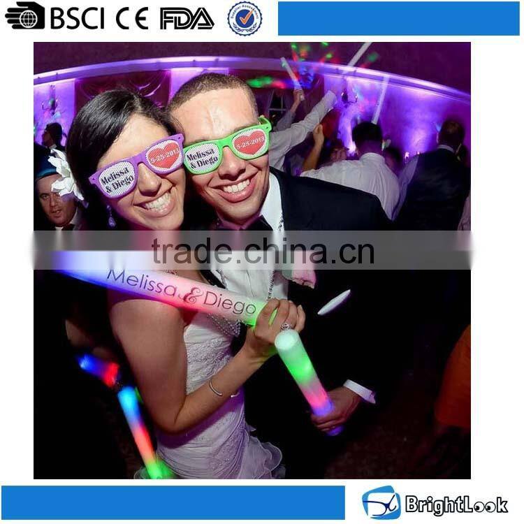 Party Sunglasses For promotion Sticker printed lens Sunglasses Logo Sticker Pinhole Lens Custom Sunglasses for Party with UV400