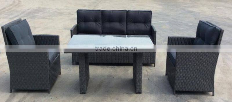 Wholesale PE Rattan Wicker Home Casual Outdoor Furniture Sofa Set