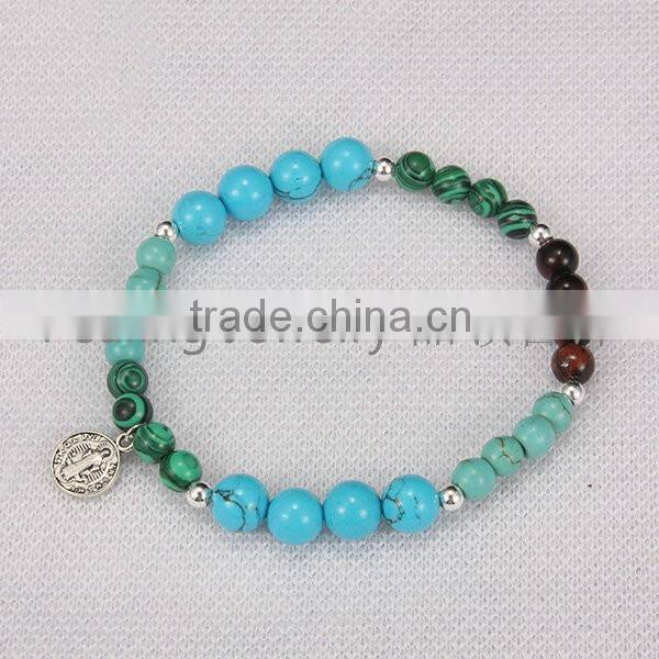 2016 Onyx Tiger Eye Bracelet charming beads Bracelets Bangles Charm Natural Stone Bracelet yoga Jewelry Men Women