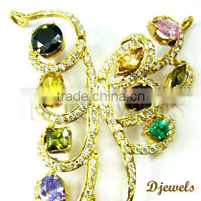 Mix Stone Pendants, Diamond Gold Pendants, Diamond jewelry