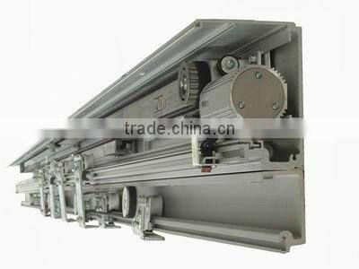 Telescopic automatic sliding glass doors operator