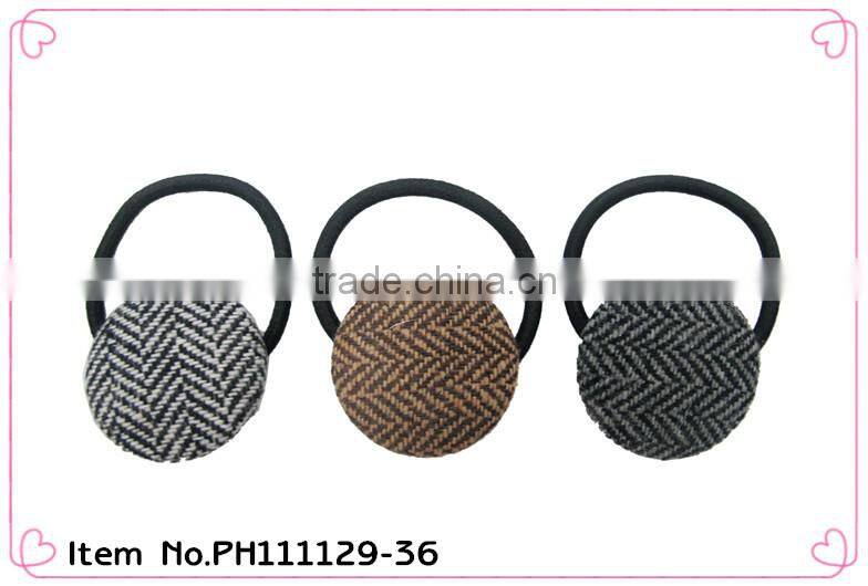 elastic hair ties with balls for women