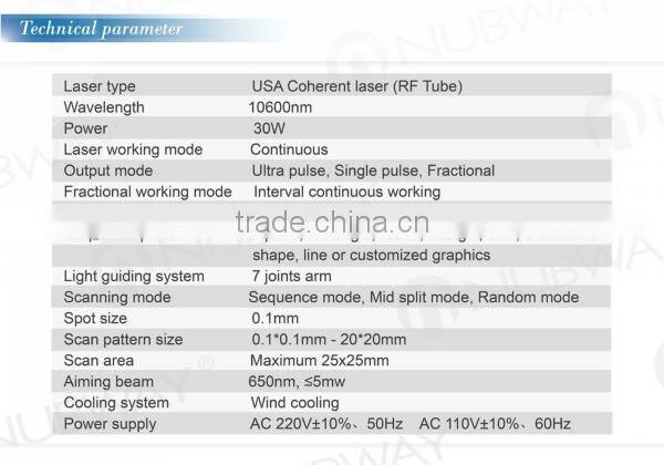 2016 new pixel medical fractional co2 laser acne scar removal machine