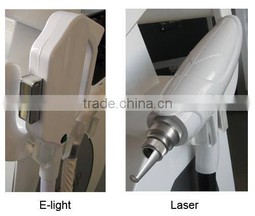 e light and nd yag for tattoo removal and skin rejuvenation and hair removal