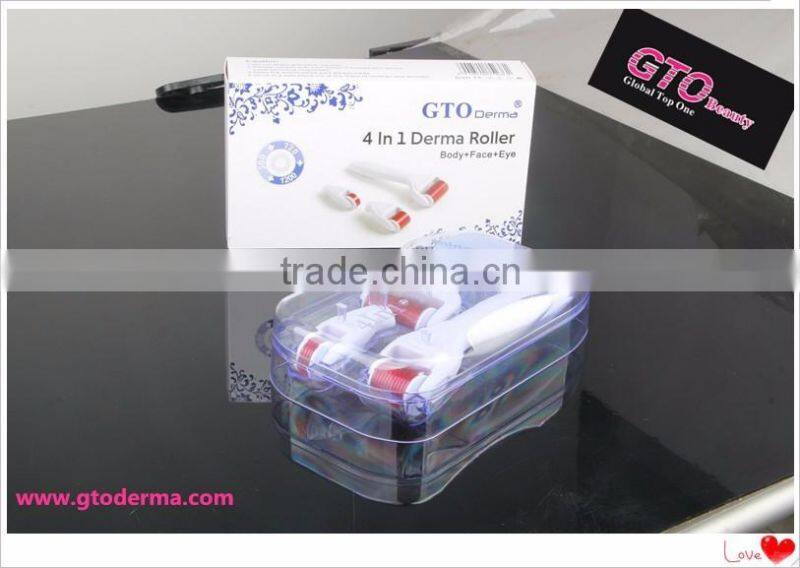 Alibaba manufacturer direct wholesale micro needle system 4in1 dermaroller