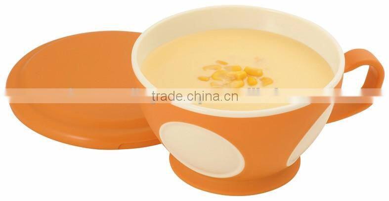 MOGMUM Soup Mug with Lid Orange Plastic