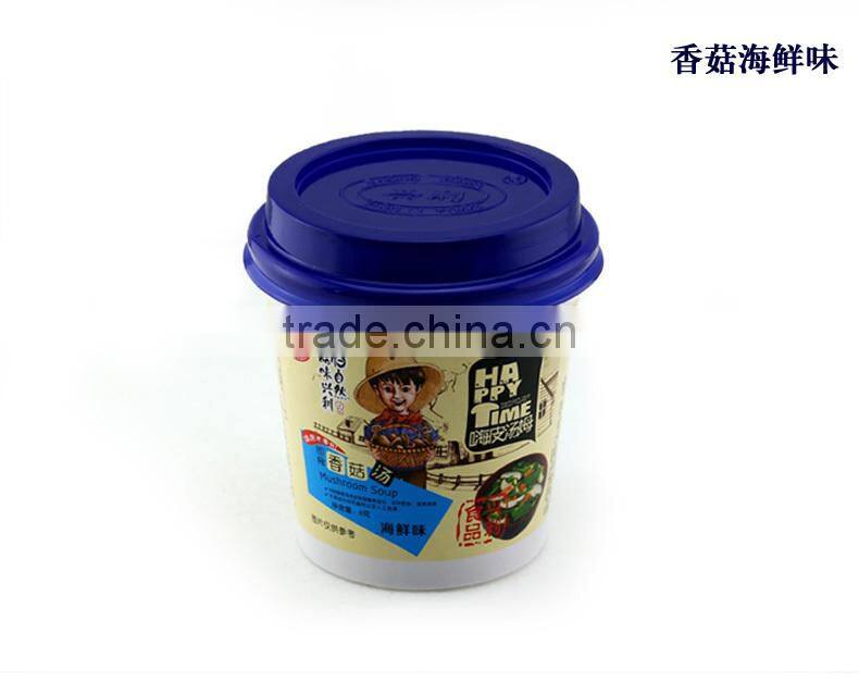 Seafood taste instant soup bag