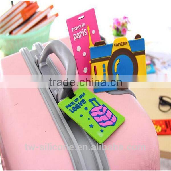 2016new product promotional silicone luggage tag