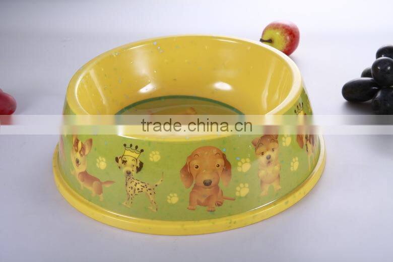 High quality puppy dog melamine slow feed pet bowl dog drinking bottle