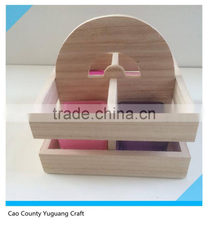 wooden candle holder