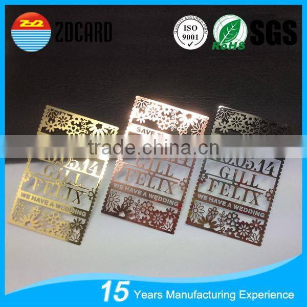 Customized Brush Finish Stainless Steel Business Card